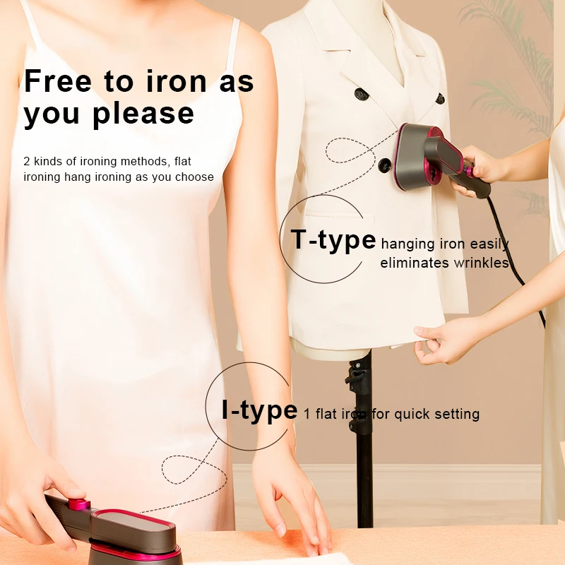 Upgraded Fast Preheating Garment Steamer Iron Portable Clothes Steamer Handheld Mini Steam Iron for travel and home