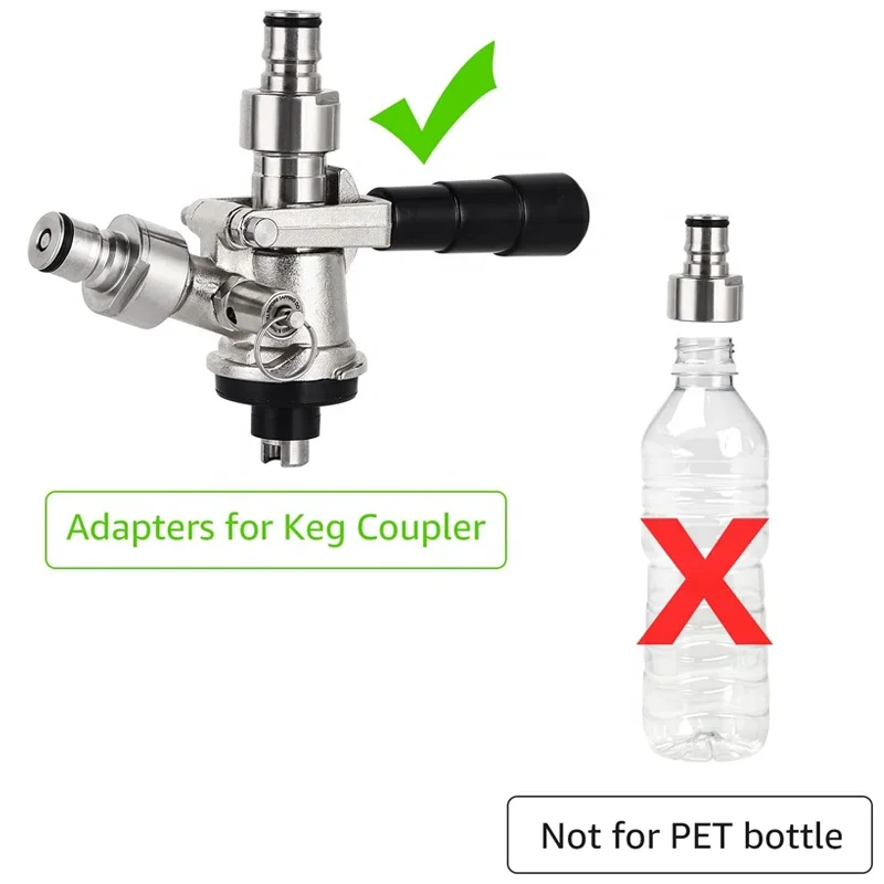 Ball Lock Keg Coupler Adapters for Sankey to Ball Lock Quick Disconnect Conversion Kit with FPT 5/8 Thread for Home Brewing