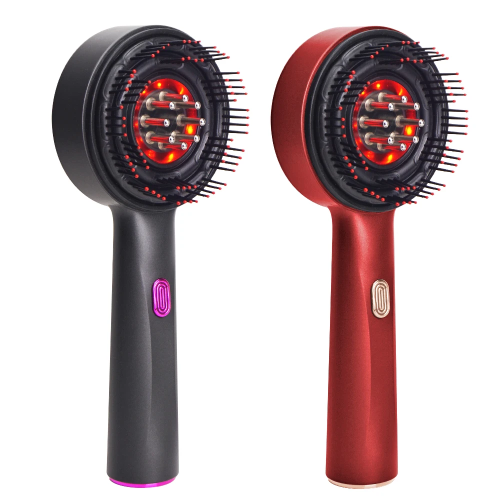 Electric Hair Scalp Massager Brush for Hair Growth Oil Applicator Massage Comb Red Light Devices