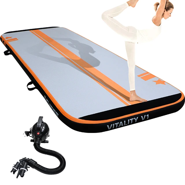 ready to ship 3M 5M 6M 8M 10M 12M inflatable gym air tumble track tumbling mat home airtrack for gymnastics