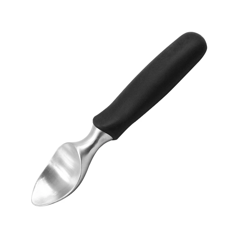 Premium Non-slip Rubber Grip Solid Stainless Steel Ice Cream Scoop