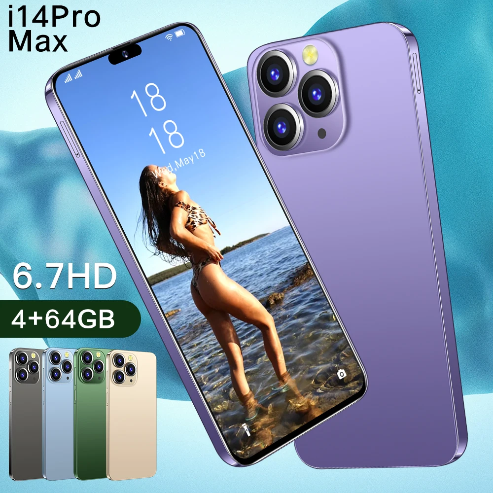 New Cheap Phone Hd Screen Face Id Global Version Mobile Phone 14 Original 14 Pro Max 6.3 Inch 16gb Smartphone mobile phone