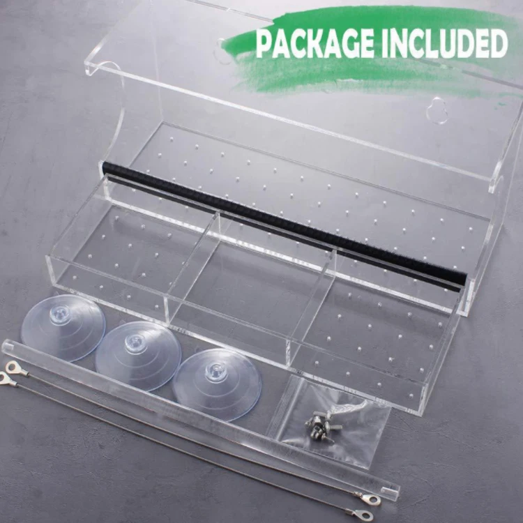 The New Creativity Window Bird Feeder Tray With Cups And Wire ,acrylic Bird Feeder
