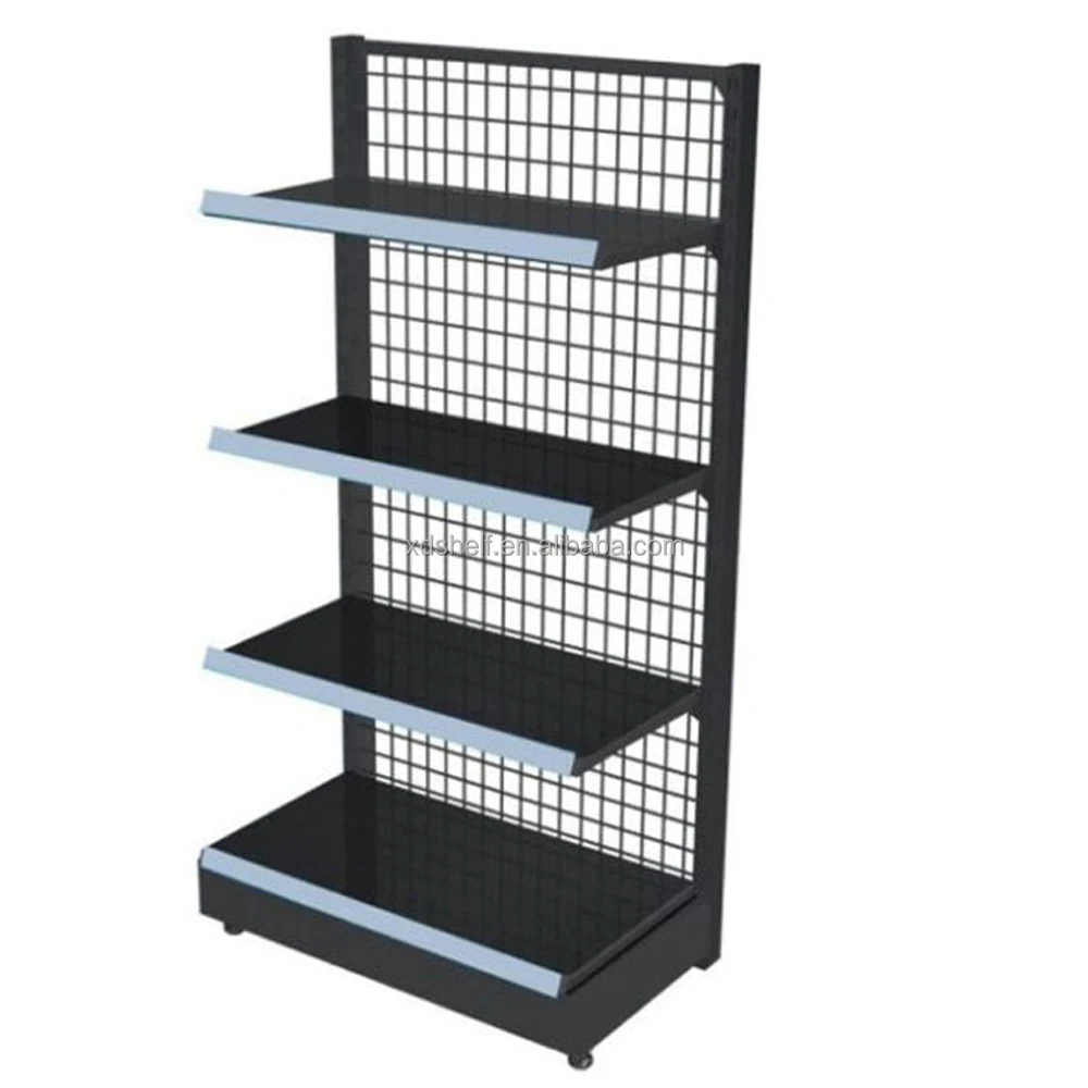 Grocery Store Shelving Metal Display Shelf For Car Gas station
