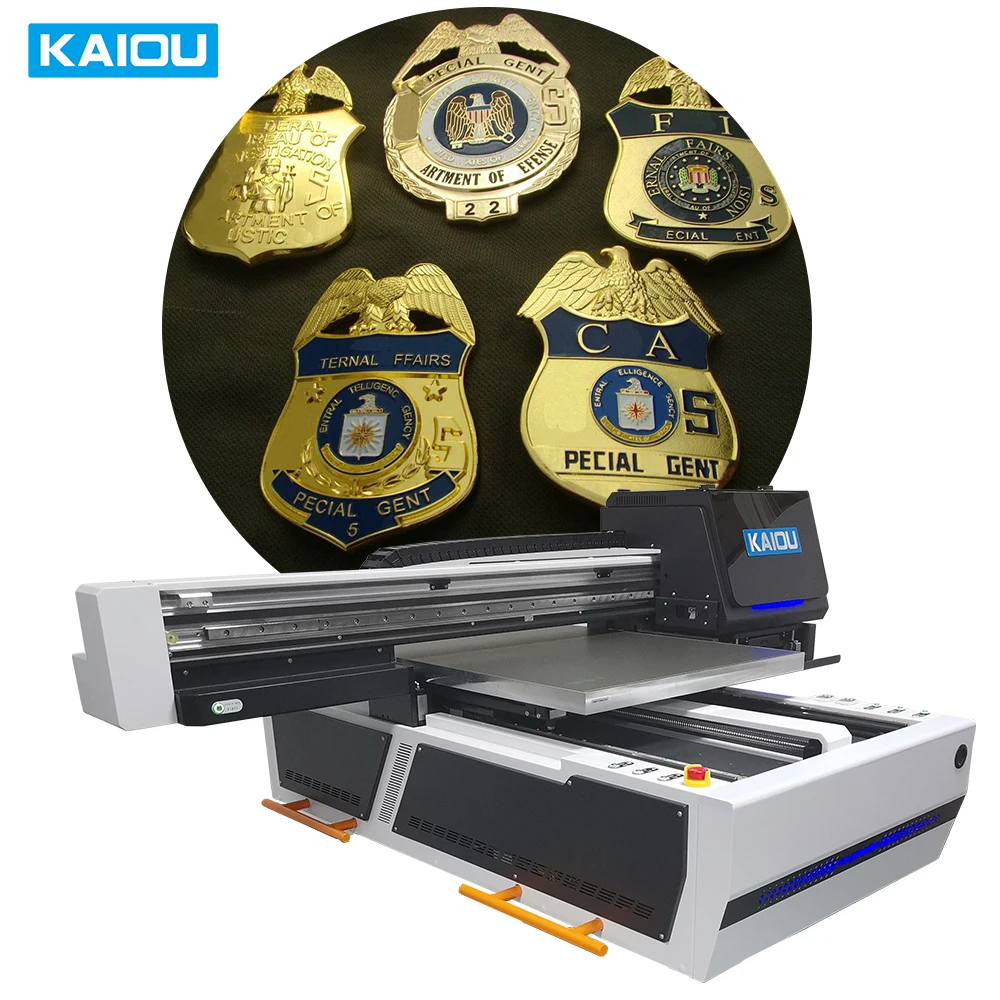 UV Spot Varnish Printer With CCD Positioning System With High Definition Camera To Register Automatically UV 6090 Printer