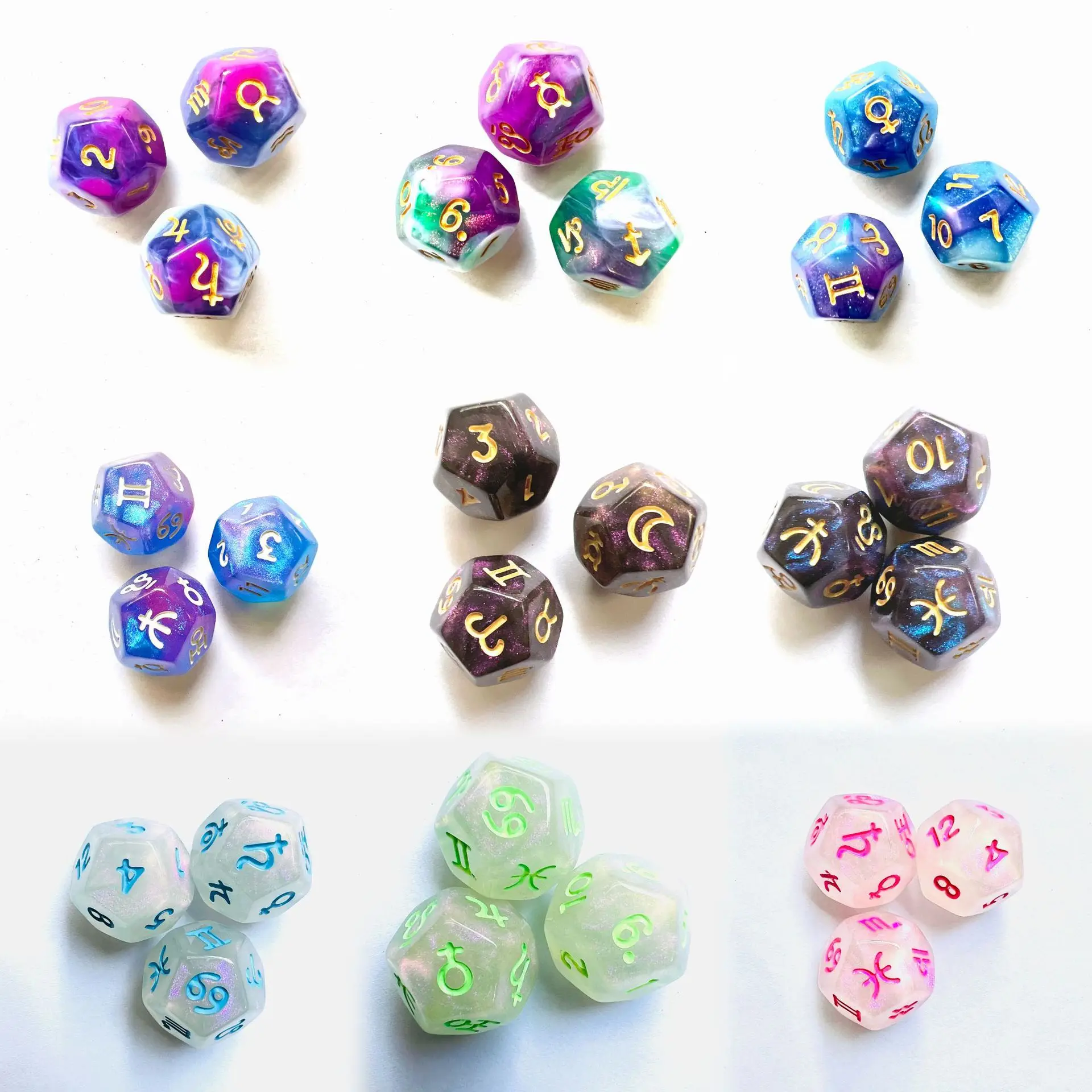 16mm Rounded Corners D6 Black Dice Set Acrylic Square Dice Manufacturers Bulk Dice Wholesale Stock