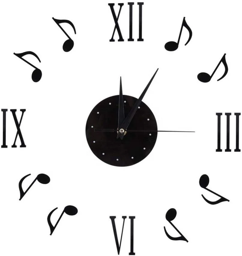 Musical Notes Roman Numerals Vinyl DIY Wooden Color Unique Ideas Clocks Stickers