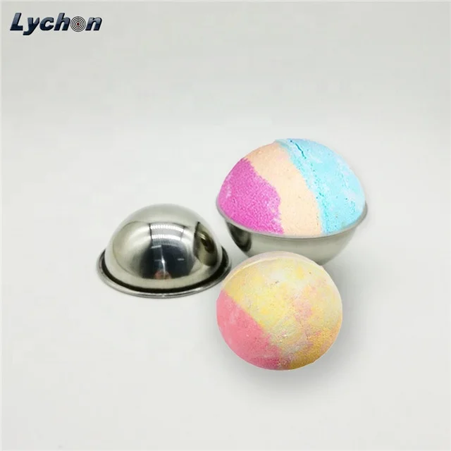Bath Bomb Ball Molds Stainless Steel hemisphere Cake Pop Bath Fizzy Maker 70mm 80mm
