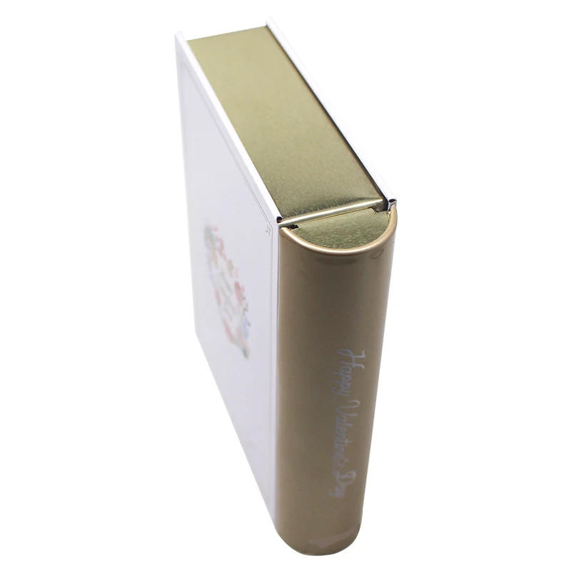 
Customized Printing Vintage Book Shape Metal Tin Box for Chocolate Cookie Tea Candy Storage box 