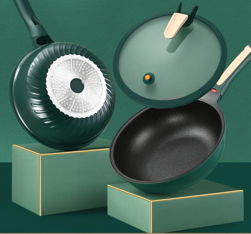 Экологически чистая медицинская каменная плита, долговечная износостойкая сковорода для низкого давления