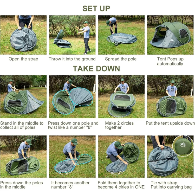 Eaynon High Quality New Arrival Camping Tent And Outdoor Tent For 3-4 Persons