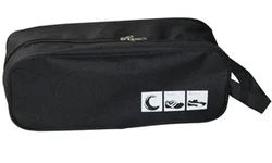 Custom Waterproof Oxford outdoor travel zippered shoe bag sport shoe pouch bag