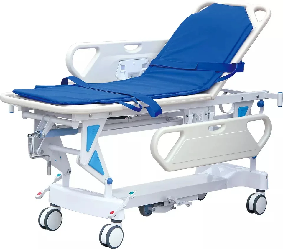 Medical Emergency Bed Patient Hydraulic Folding Stretcher Ambulance Emergency Stretcher With Spine Board