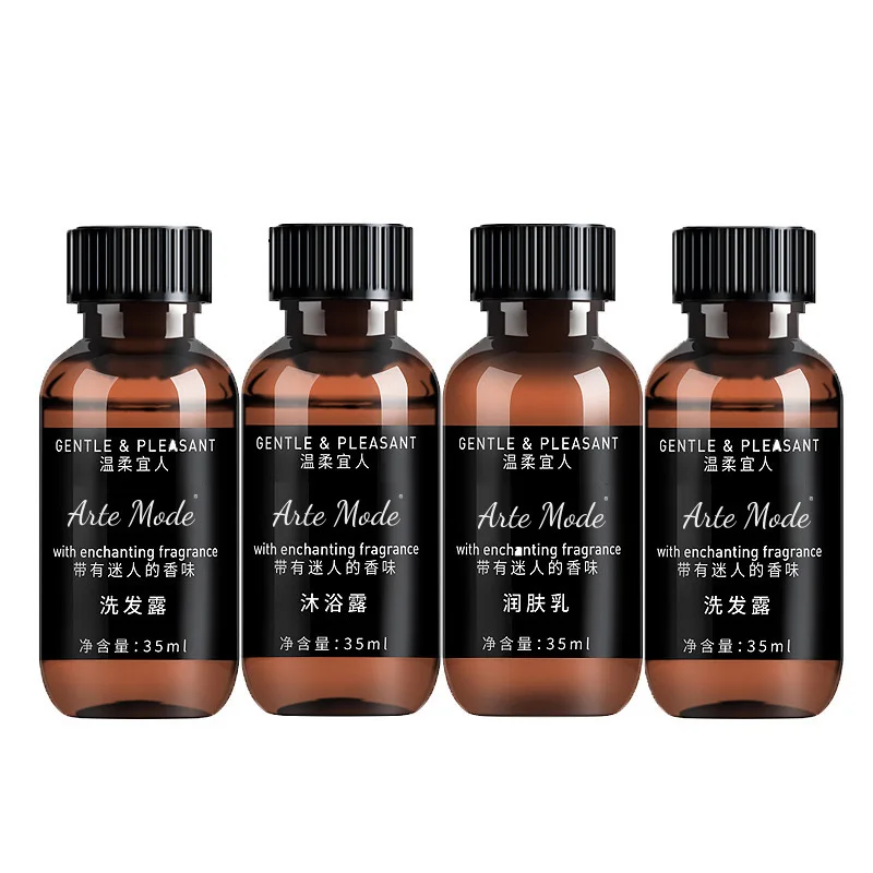 Mini Shampoo shower gel body lotion tube packaging Conditioner Cosmetics For Hotel Amenities
