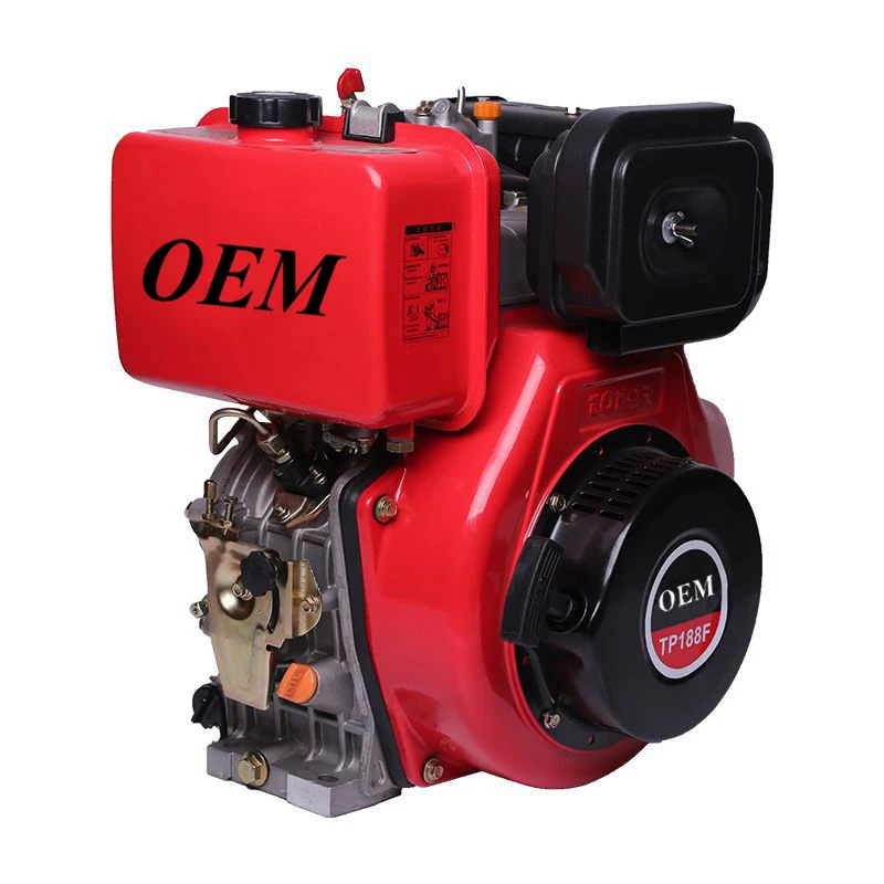 TP188F 10hp Single Cylinder Air Cooled Engine 188f Diesel Engine For Generator Assembly