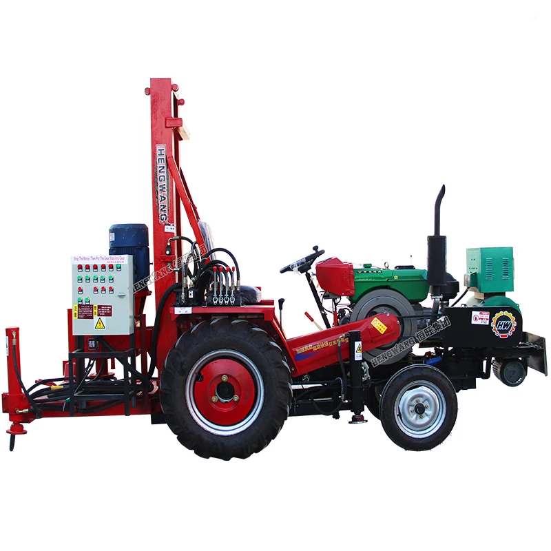 Big power soil drilling tractor water well rig 30HP diesel drive boring