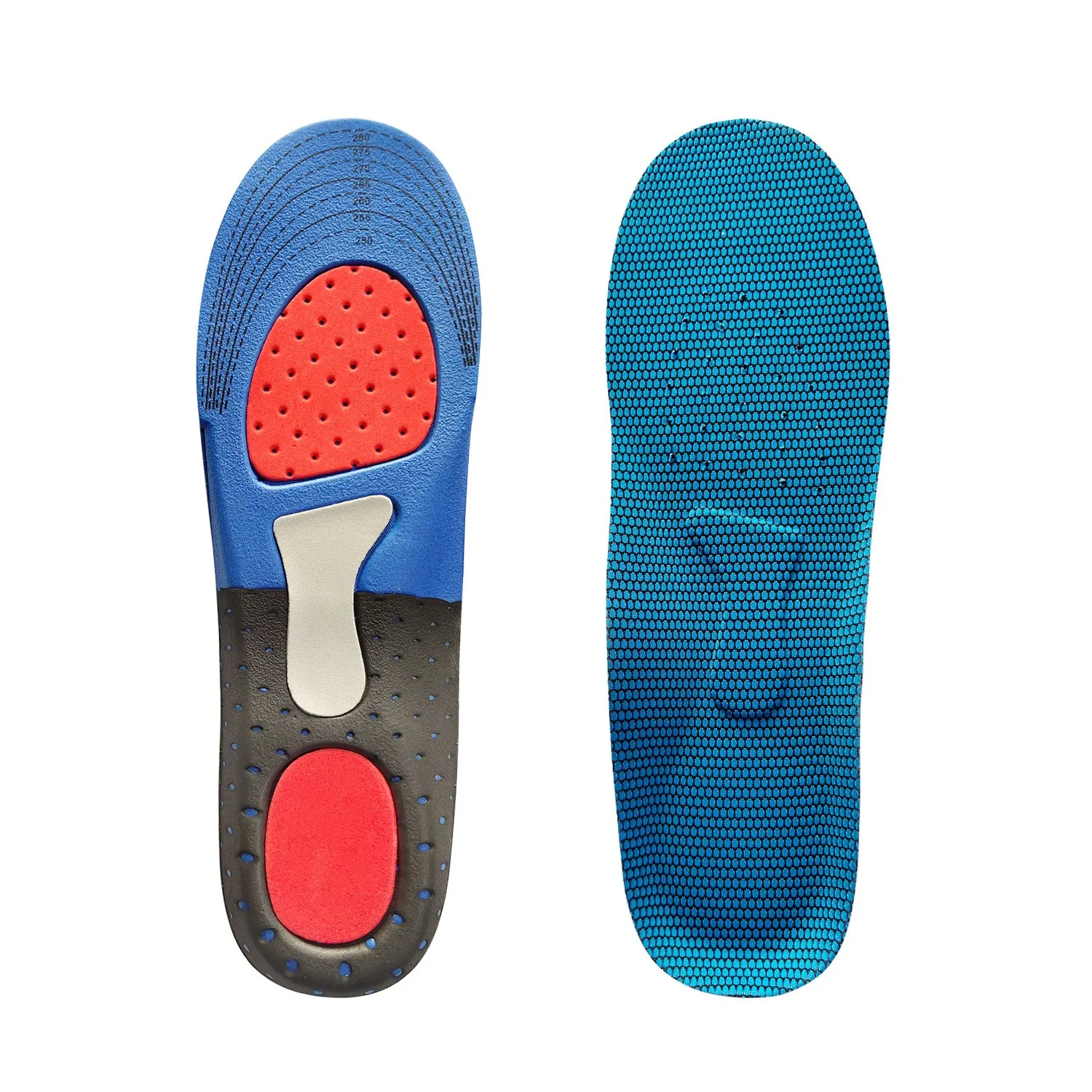 Silicone GEL Insoles Orthotic Arch Support Sport Flat Foot Shoes Pad Foot Care Unisex Flat Feet breathable honeycomb insole