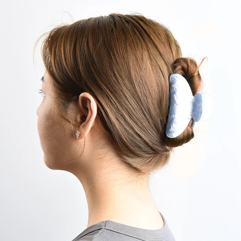 Eco-friendly Custom Logo Cellulose Acetate Strong Hold Korean Shark Clip Acetic Acid Hair Claw