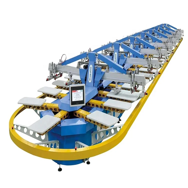 Kinwah (dopsing) китайская фабрика разноцветный полностью автоматическая машина Овальный футболка трафаретная печатная для adidas поставленные зоводами