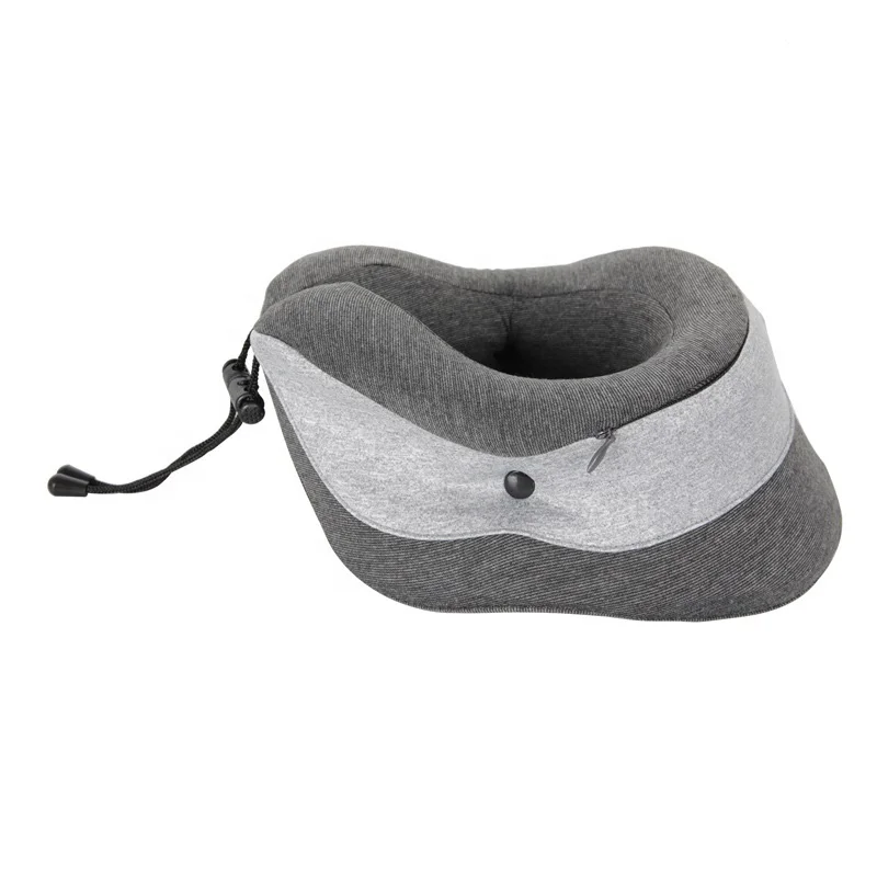 Outdoor Ergonomic Soft Slow Rebound Space Massage Memory Foam Solid Neck Cervical Healthcare U Shape Neck Travel Pillow