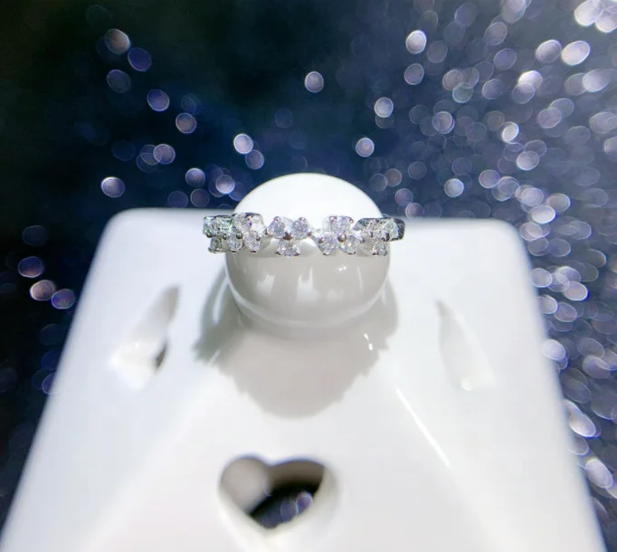  Sumando 2021 fashion solid 925 silver sterling flower ring women