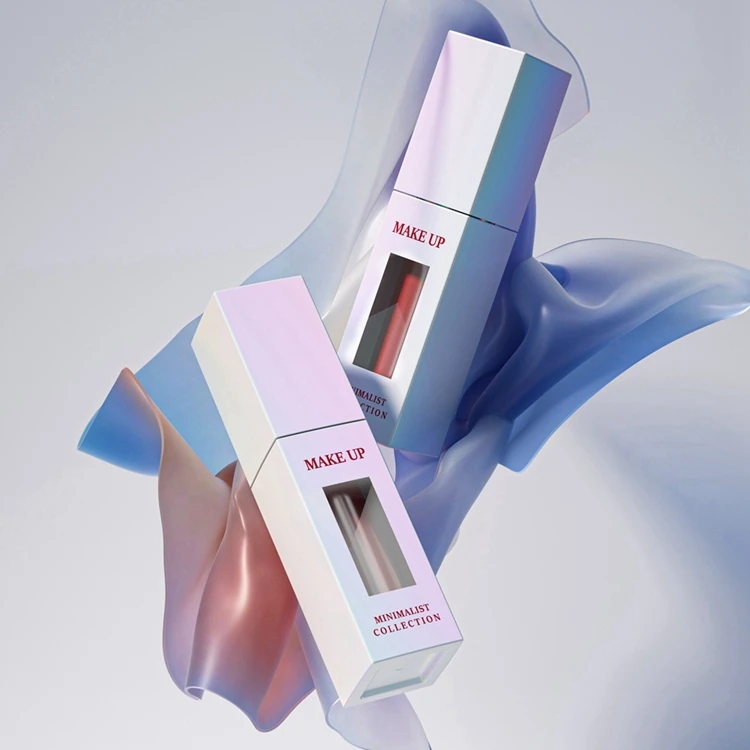 New aesthetic transparency square shape lip gloss mini tubes,lip gloss tube plastic,quality lip gloss tube