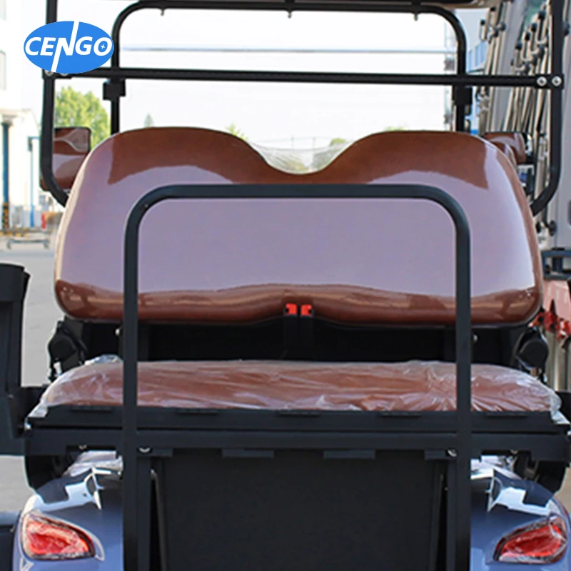 Utility vehicle Electric golf cart 6 passenger for sightseeing Motor Acid Battery Lead 4 wheel drive club car