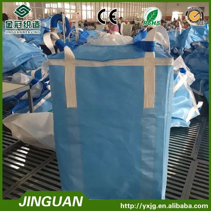 1000 kg PP FIBC bulk container bags packing for building material safety factor 5:1 high UV treated