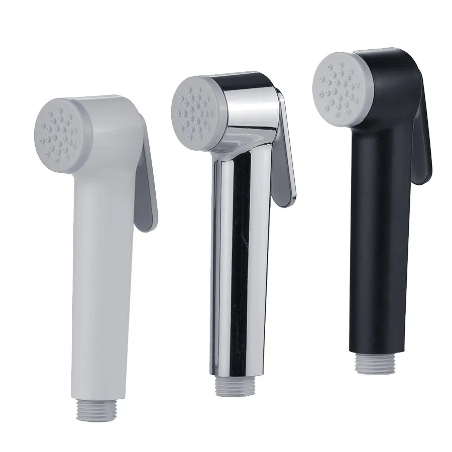 Big water spray five speed multi-function supercharged shower shower head matte black large hand showerhead set