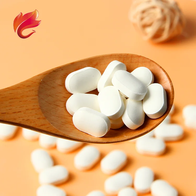 
Bovine Colostrum Milk Powder 1000mg Chewable Tablets Pills Private Label Take 2 Tablets Once a Day Improved Bone Density Oblong 