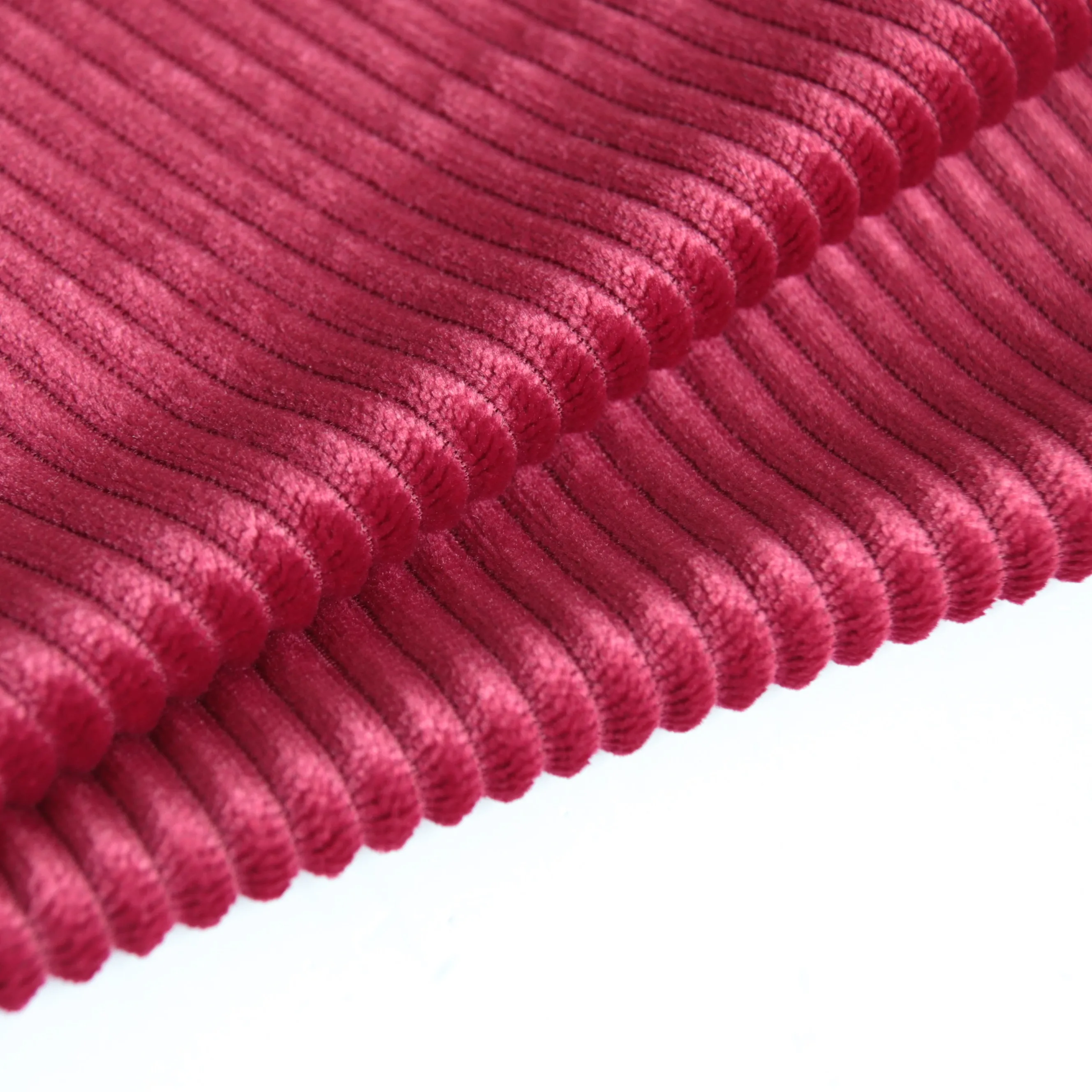 100% polyester jacquard 200GSM stripe knitted cotton corduroy  for clothes and sofa fabrics
