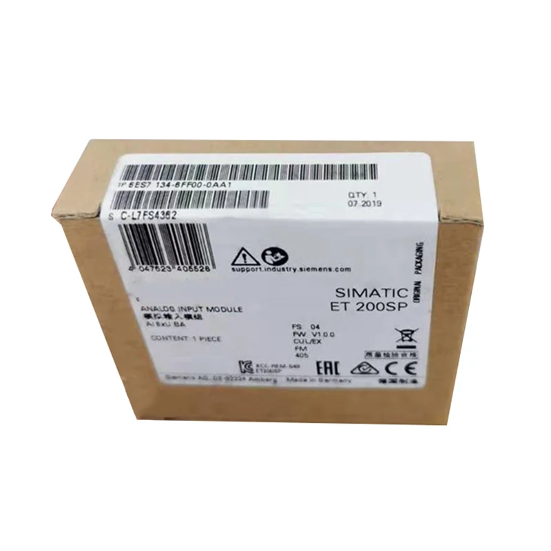 New Original 6ES7134-6FF00-0AA1 6es71346ff000aa1 SIMATIC ET200SP Analog Input Module Stock In Warehouse