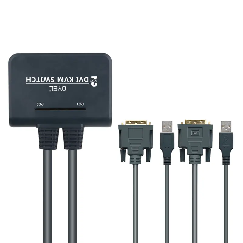 Wholesale factory manufacturer DVI  kvm switch  high quality  HD KVM switch with audio