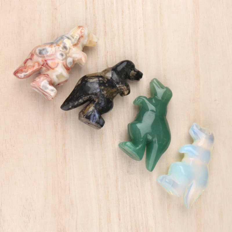 wholesale high quality hot sale natural crystal dinosaur gemstone animal Carving Crafts