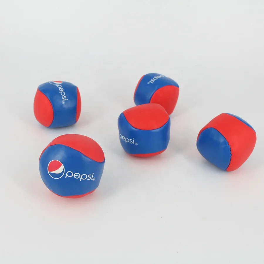 Custom Durable Leather Soccer Ball Mini Footbag Hacky Sack For Kids Outdoor Toy Ball