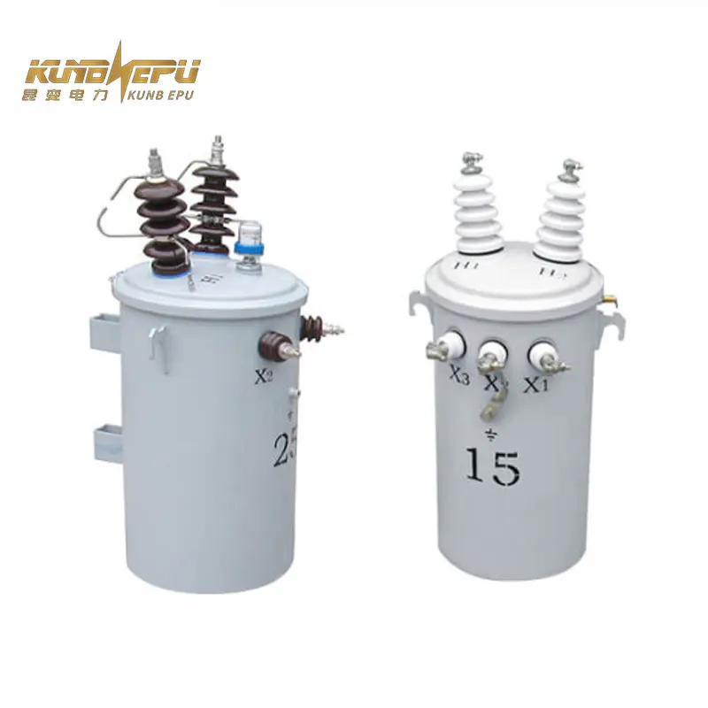 KUNB factory customized oil single phase transformer wholesale mv&hv distribution transformer single phase 25va into 5kva