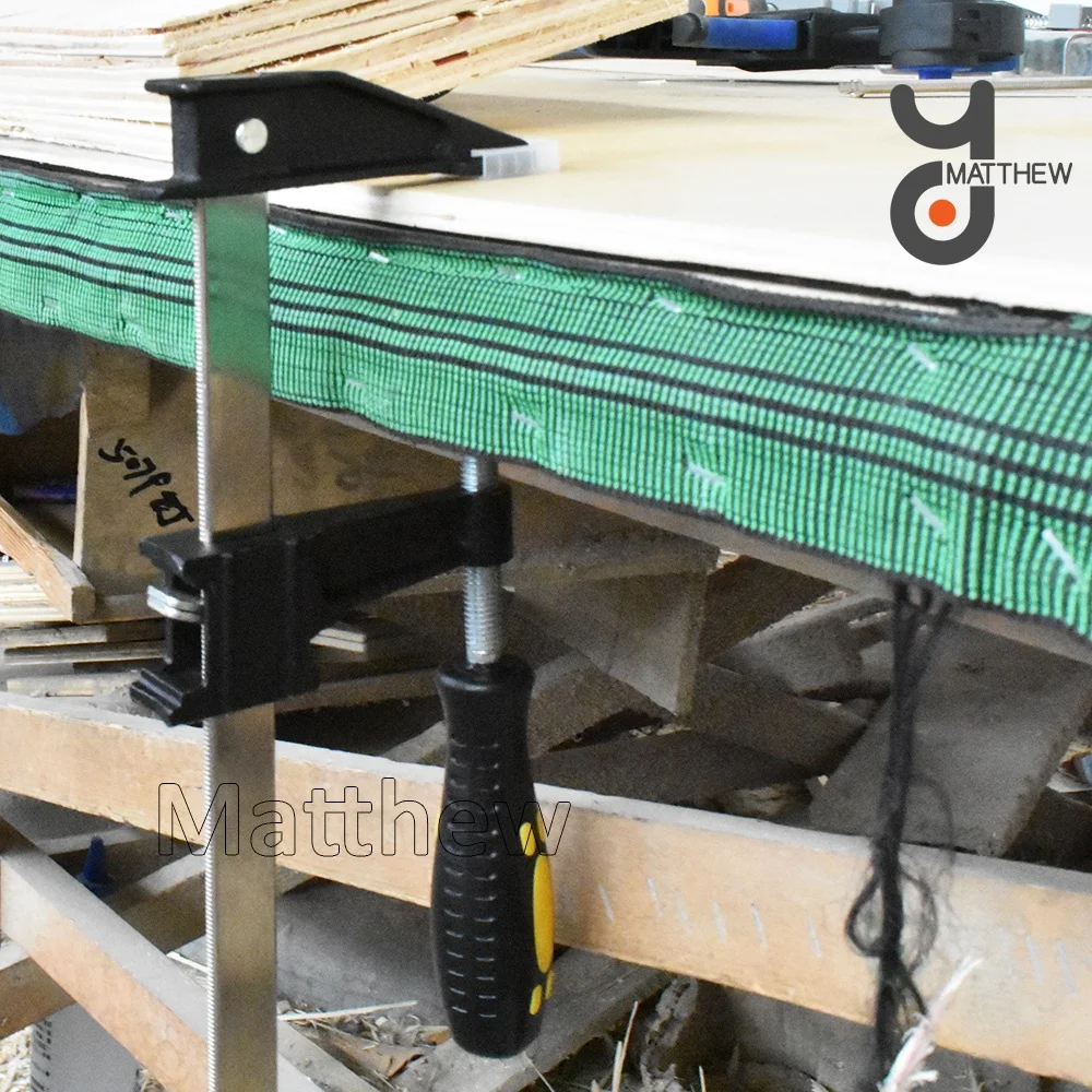 Быстросъемные стальные зажимы F с глубиной горла 60 мм и микрорегулируемой ручкой