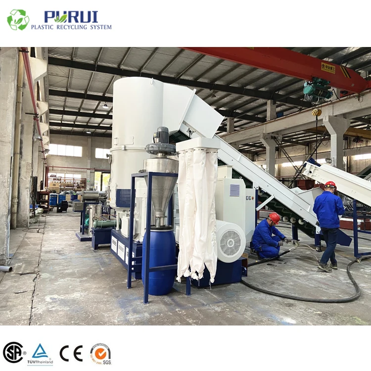 Plastic Granulator Machine Recycling Pelletizing For Waste Pp Non-woven Fabric/baby Diapers