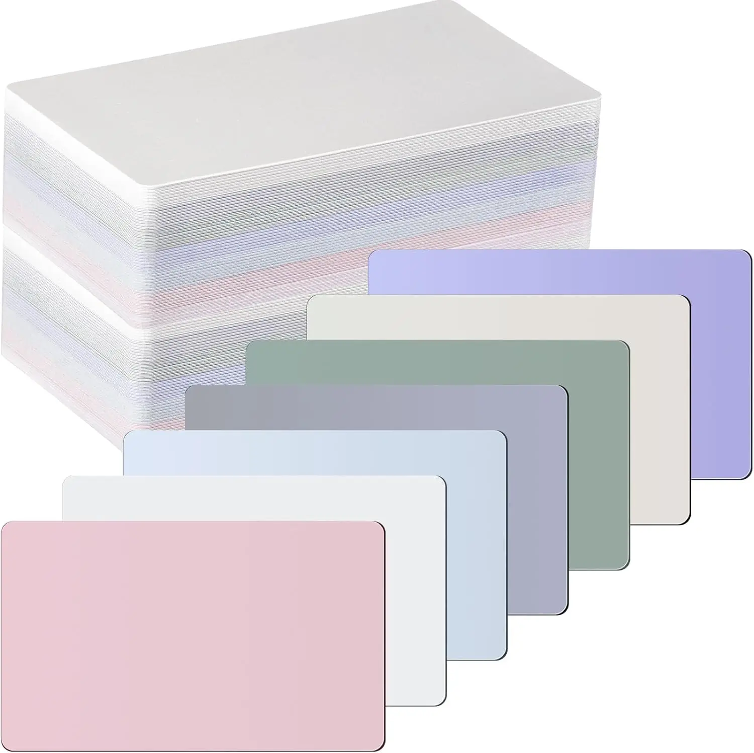 Dry Erase Index Cards Laminated Cards Reusable Dry Erase Note Flash Sheets Game Cards for School Office Home to Do List