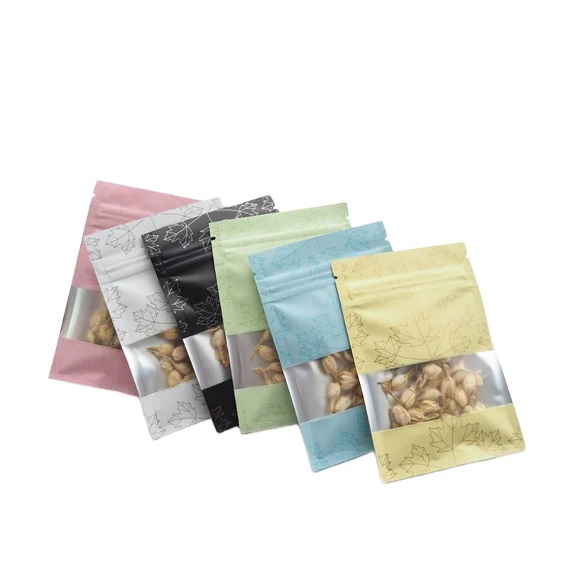 Resealable Peanut Plastic Food Packaging Bag/Nuts Pouch Packing/Clear Window Nuts Pouch