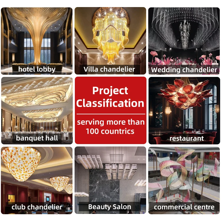 Modern Simple Upscale Crystal Chandelier Large Contemporary Glass Ring for Staircase AC Powered Hanging Lighting for Room