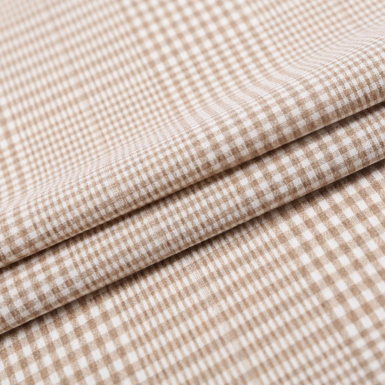 HB21-39 polyester viscose TR 4 way spandex  yarn dyed check fabric
