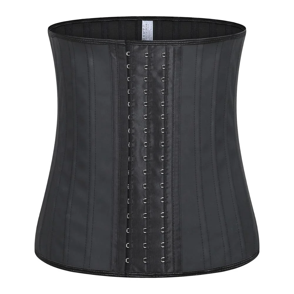 Waist Trainer 25 Steel Boned Latex Cincher Underbust Corset Private Label Waist Trimmer for Women Weight Loss Belt shapes faja