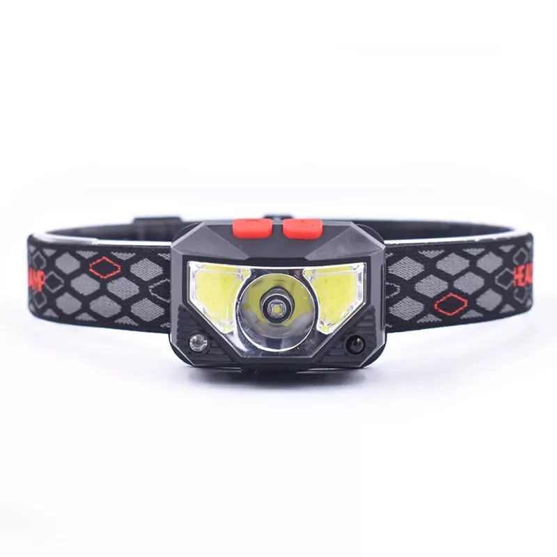 Ultra-Light Bright LED Rechargeable Motion Sensor Headlamp Flashlight