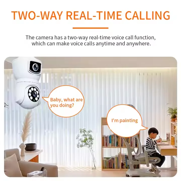Yi Iot Smart AI Tracking 2 Lens Two-Way Voice Motion Detection Night Vision camera bulb best security camera deals YIIOT