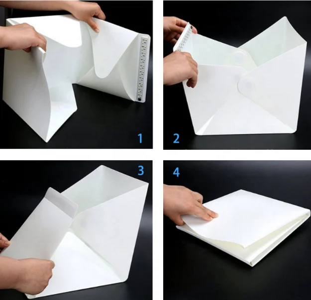 Kaliou 30cm Folding Mini Photograph USB LED Light Soft Box Photo Studio for DSLR Digital Video Camera