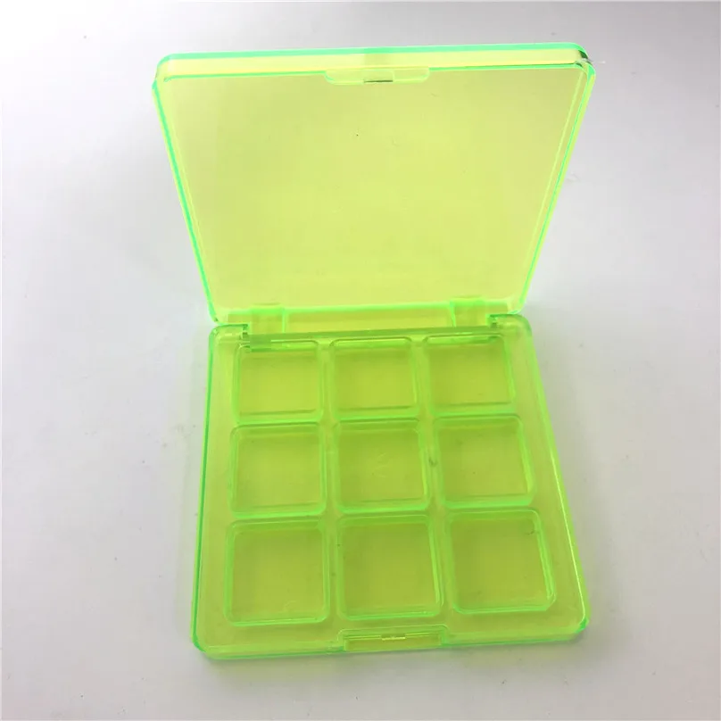 Weili 9 color Y395-4 empty eyeshadow case palette private label cosmetic packaging makeup