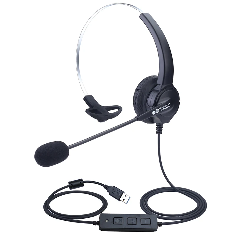 
Dh630 professional single ear microphone headset cheap call center USB plug-in computer headset 