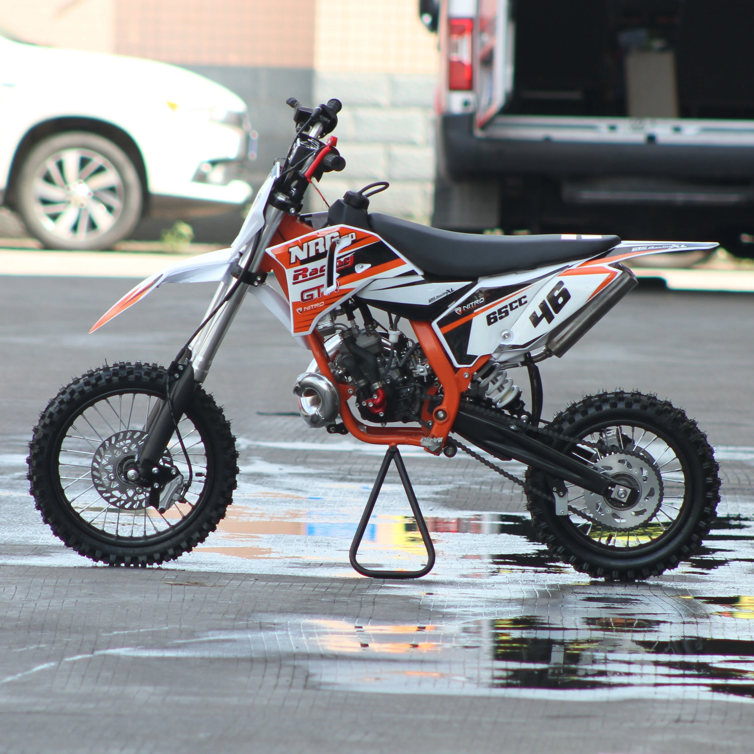 Professional 2 Stroke 65CC Kids Motorcycles Mini High configuration Dirt Bike