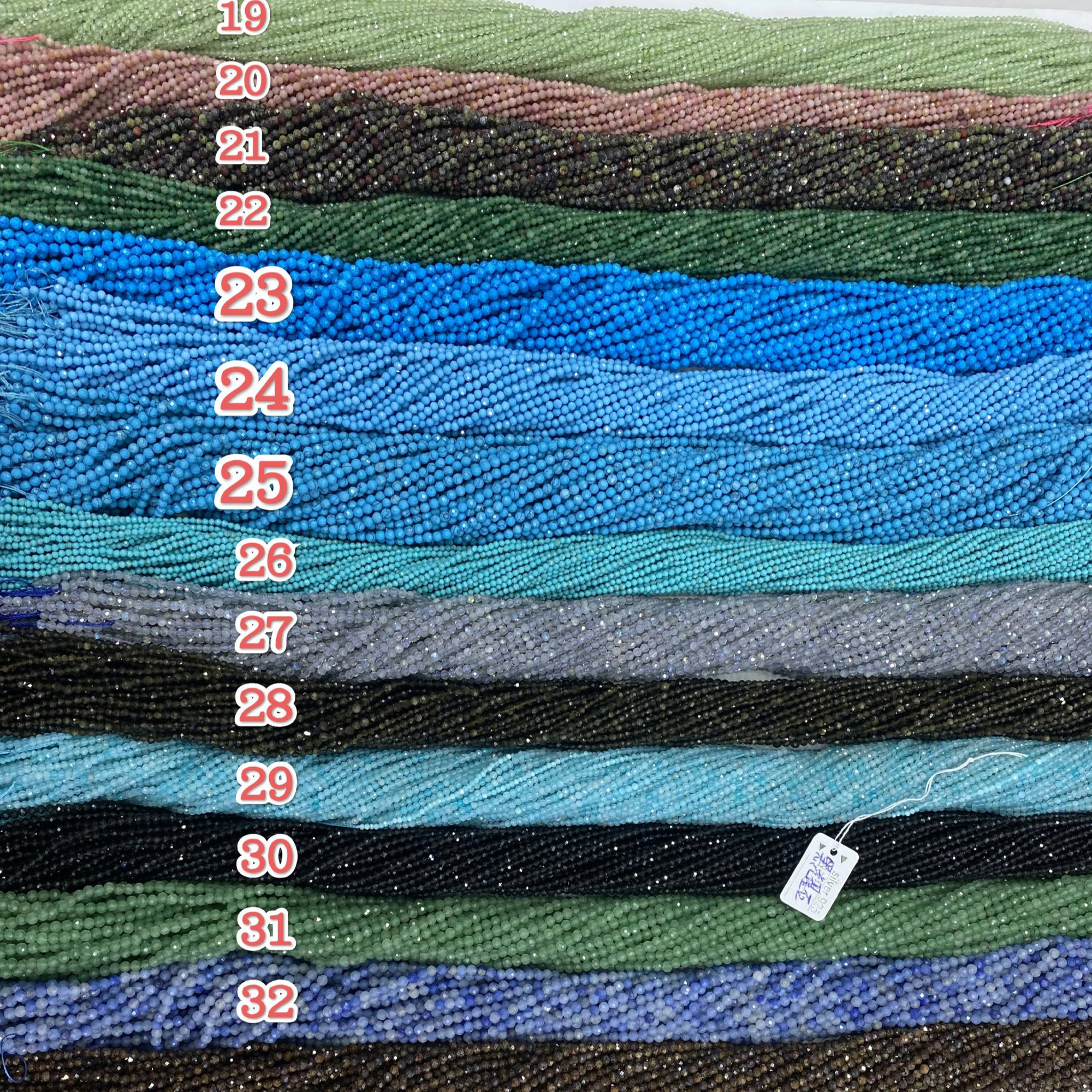 Various Diy Wholesale Handmade Custom Natural Stone Beads Bracelet Necklace Round 3mm Loose Beads for Jewelry Making Finding